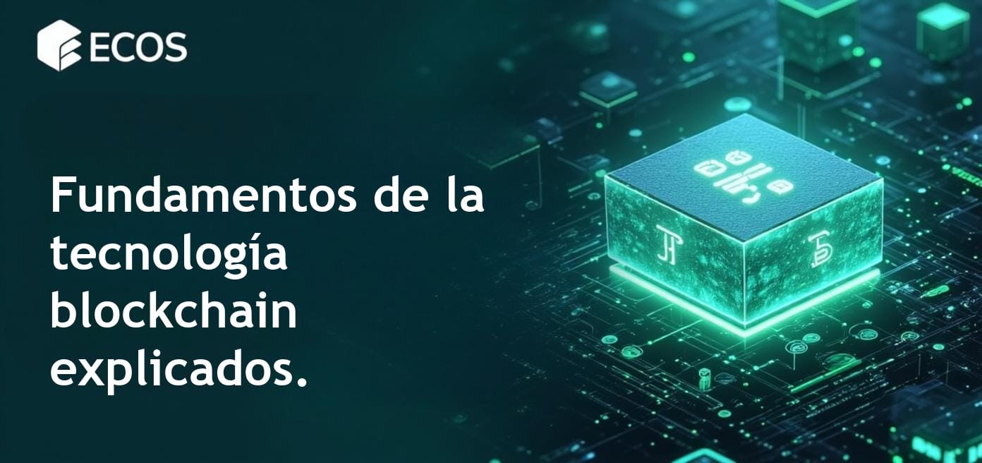 Representación gráfica detallada que ilustra el concepto de tecnología blockchain destacando el libro de contabilidad distribuido, los nodos y los mecanismos de consenso, mostrando cómo se procesan las transacciones de forma segura.