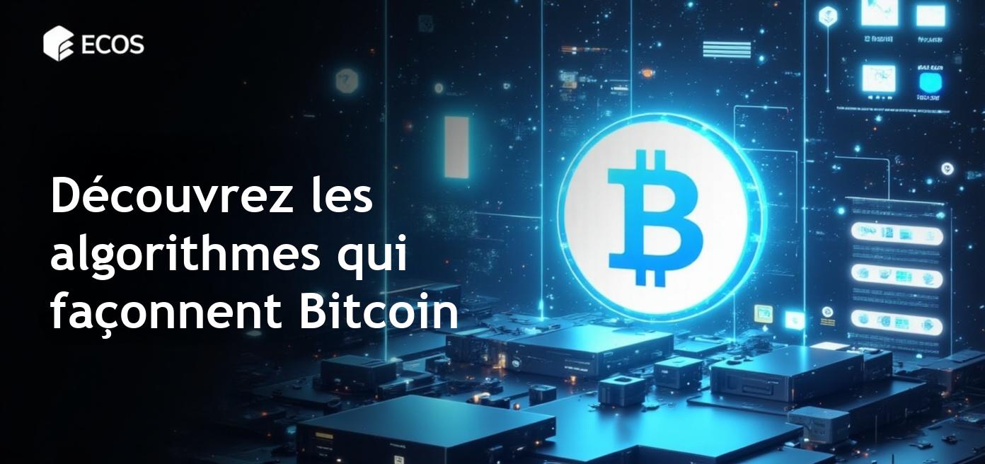 Explication des algorithmes de Bitcoin, incluant le SHA-256 et le Proof of Work.