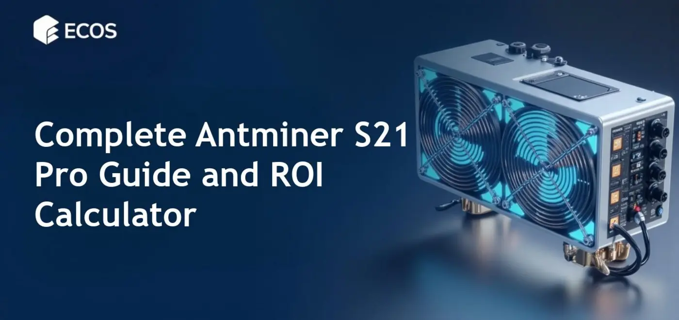 High-resolution image of the Antminer S21 Pro 245 TH/s mining rig showing detailed hardware components and cooling fans, illustrating its powerful 245 terahash per second mining capacity and advanced ASIC technology for cryptocurrency mining profitability.