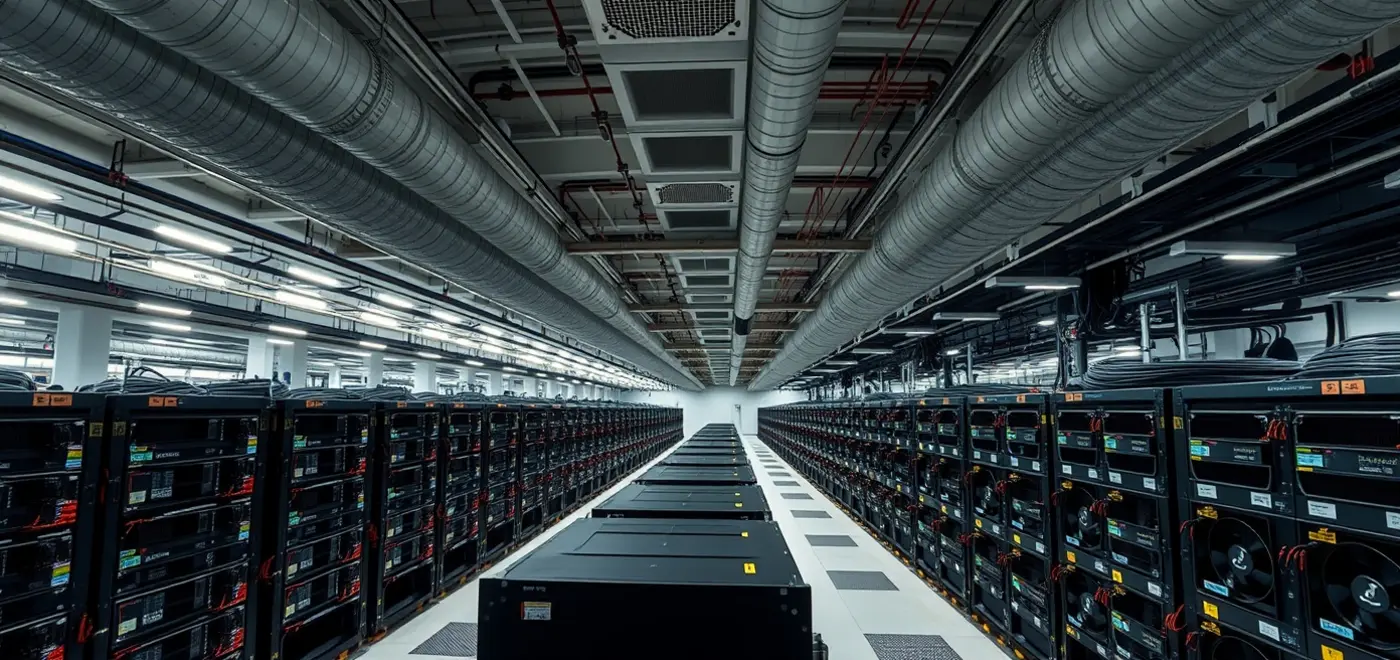 High-resolution image of the Antminer S21 Pro 245 TH/s mining rig showing detailed hardware components and cooling fans, illustrating its powerful 245 terahash per second mining capacity and advanced ASIC technology for cryptocurrency mining profitability.