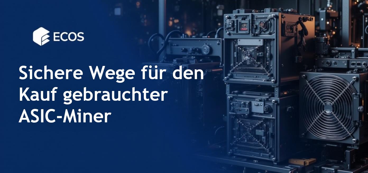 Detailreiche Beschreibung der gebrauchten ASIC-Miner auf einem Regal, die Hardwarekomponenten für den Kauf von Mining-Geräten zeigen.
