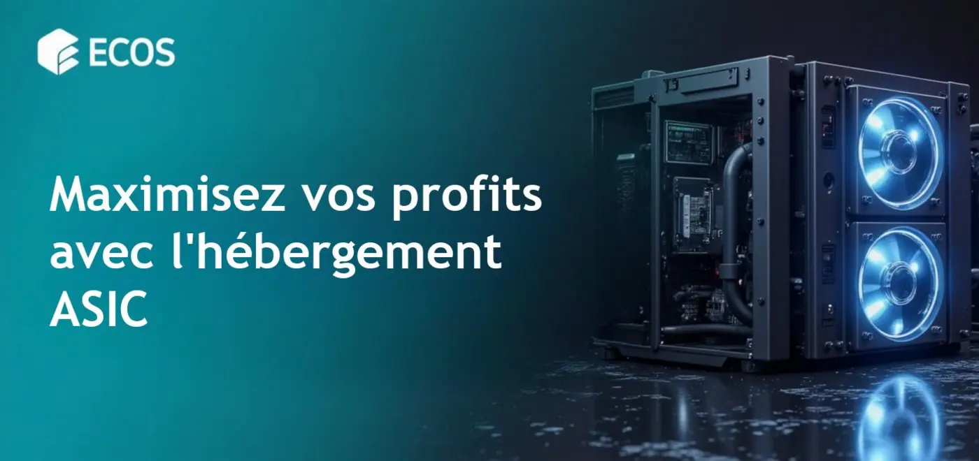 Comparaison détaillée des services d'hébergement de mineurs ASIC avec des visuels d'équipements miniers.