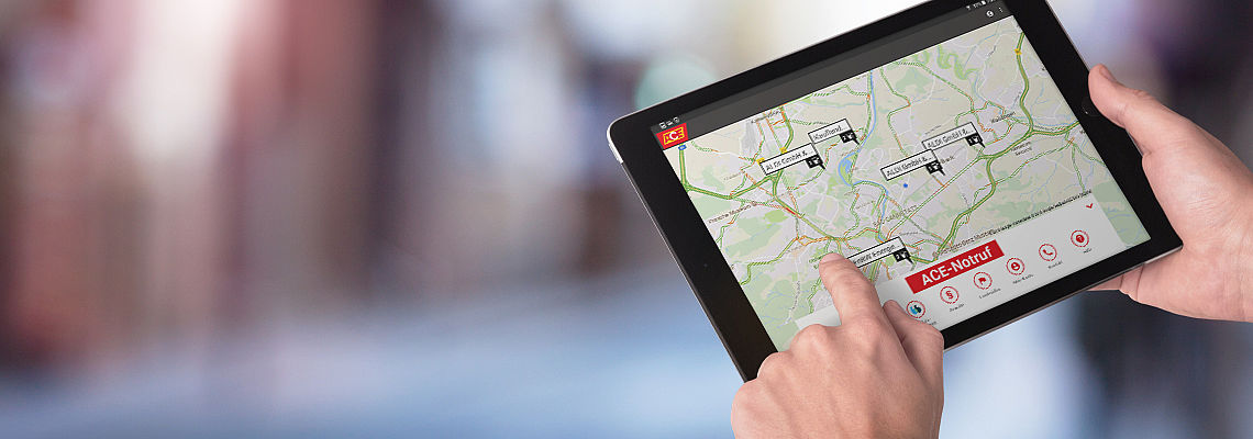 ACE-App auf Tablet