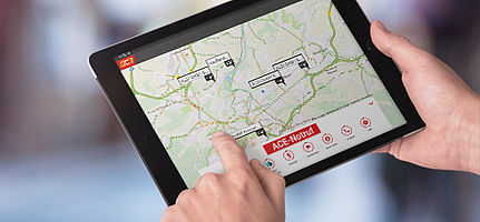 ACE-App auf tablet