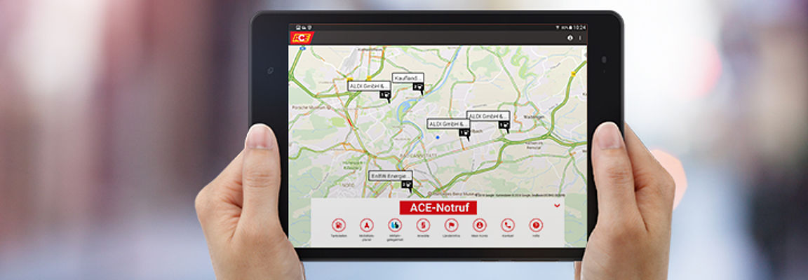 ACE-App auf Tablet