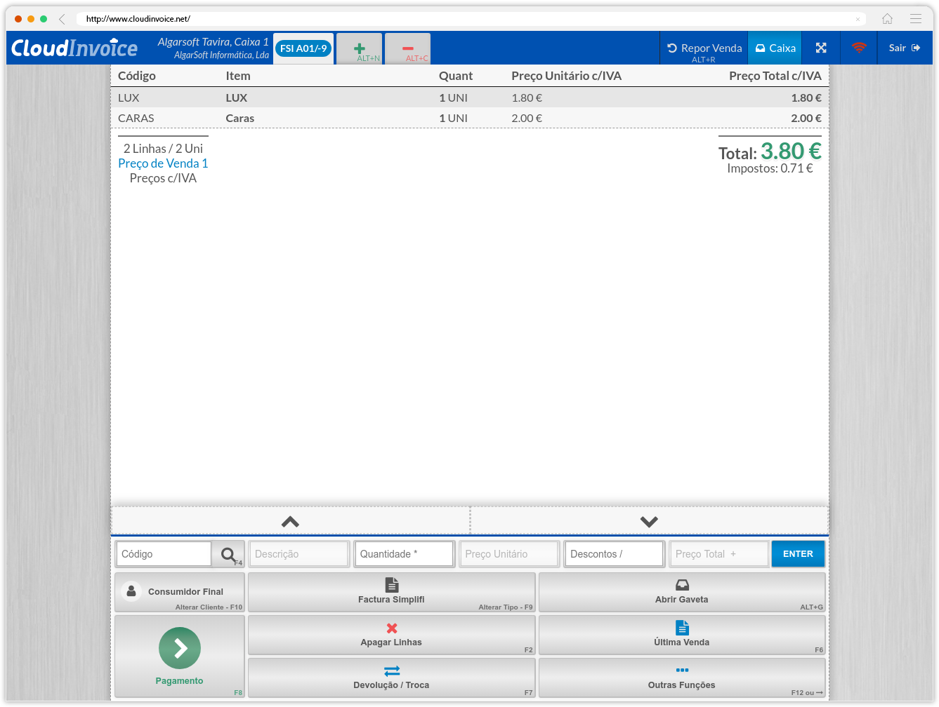 CloudInvoice - POS