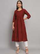 Get Our Chanderi Chikankari Kurta Online, Rp 2,199