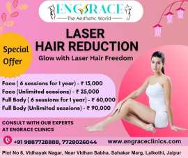 Laser Hair Reduction at Engrace Clinics Jaipur, Jaipur