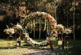 Floral Arrangements for Wedding Photo Backdrop, Bukit Timah