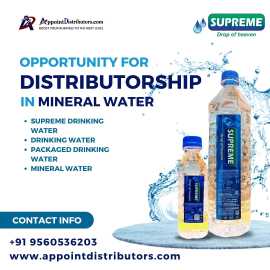 Mineral Water Distributorship Opportunity in India, Noida