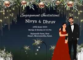 Elegant Engagement Invitation Cards For Unforgetta, $ 80
