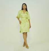 Buy Satin Wrap Dress Online in India, ps 0