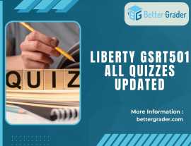 Master GSRT501: Liberty University Quizzes Guide, California City