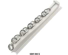 Stainless Steel Fancy Double Curb Chain Bracelets, $ 5