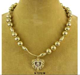 Gold Plated Guadalupe Necklace, $ 5