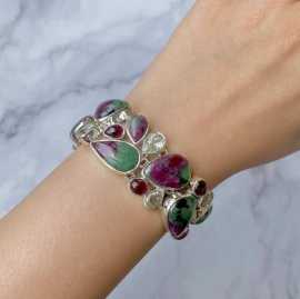 Ethereal Fusion: Ruby Zoisite Elegance, $ 37