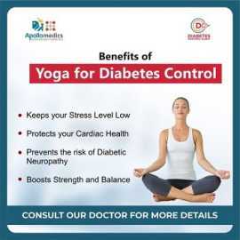 Benefits of Yoga for Diabetes Control, Lucknow