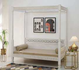 Buy Eco-Luxury: Finland Mango Wood Divan Bed, Rp 48,989