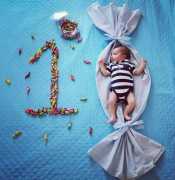 1st Month 1 Month Baby Boy Photoshoot Ideas, Gurgaon