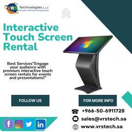 Are u Choose Best Interatcive Touch Screen Rental , Riyadh