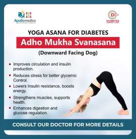 Yoga for Diabetes! Adho Mukh Svanasana, Lucknow
