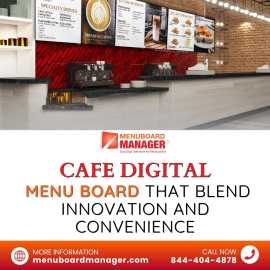  Cafe Digital Menu Board, Austin
