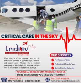 ICU-Equipped Air Ambulance by Tridev Air Ambulance, Kolkata