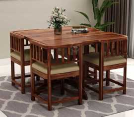 Buy Cohoon 4 Seater Dining Table Set with Cushions, Rp 35,799