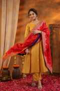 Traditional Style Chanderi Kurta Set by Gillori, ¥ 6,929