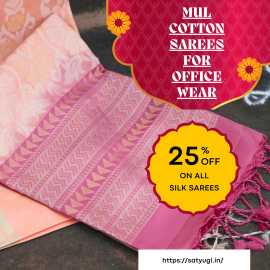 Pure Mul Cotton Sarees Online - Traditional Meets , Noida
