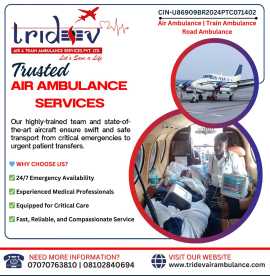 Airborne ICU Solutions: Tridev Air Ambulance, Delhi
