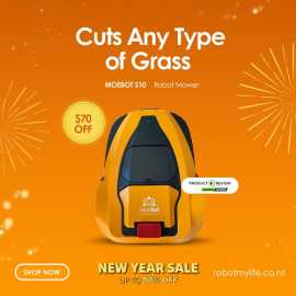 Buy Robotic Lawn Mowers Online – January Sale!, $ 999
