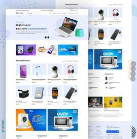 Electronic Products Website Landing Page, Ahmedabad
