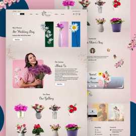 Flower Shop Landing Page Design, Dover