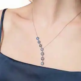 Stylish evil eye necklace for daily wear - Zehrai, $ 90