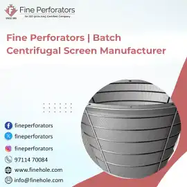 Batch Centrifugal Screen Manufacturer, New Delhi