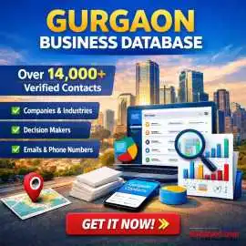 Download 14,218 GURGAON B2B Companies Data, Delhi