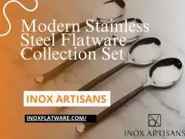 Modern Stainless Steel Flatware Set – Inox Artisan, $ 35
