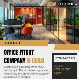 Office Fitout Company in Dubai | Clearview Interio, Dubai