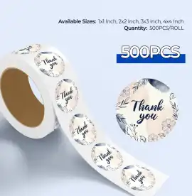 Thank You Stickers for Packaging | StickerJet, Union Township