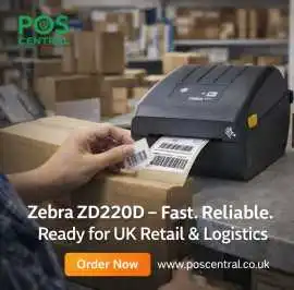 Zebra ZD220D Barcode Label Printer for UK B2B, £ 180