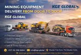 Mining Equipment Delivery from Door to Door | KGE , Dubai