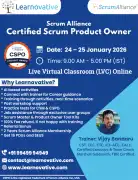 CSPO Certification | 24 – 25 January 2026 | Learnovative 