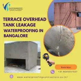 Terrace Overhead Tank Leakage Waterproofing in Ban, Bengaluru
