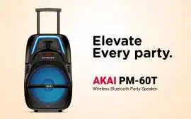 AKAI PartyMate Pro 60W Portable Bluetooth Trolley, ₹ 5,449