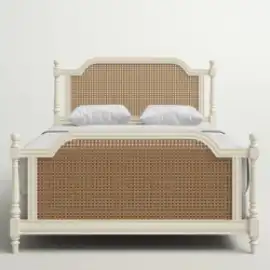 Solid Mango Wood Cane Bed Without Storage , ₹ 55,000