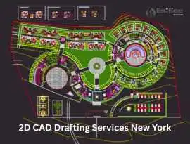 Top-Rated 2D CAD Drafting Company in New York , Adams Center