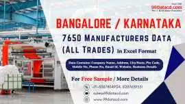 Bangalore/Karnataka Manufacturers Database, Delhi