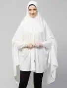 Elegant White Hijab Scarf for Women by Mirraw , $ 65