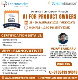 AI for Product Owners | 28–29 January 2026 | Learnovative
